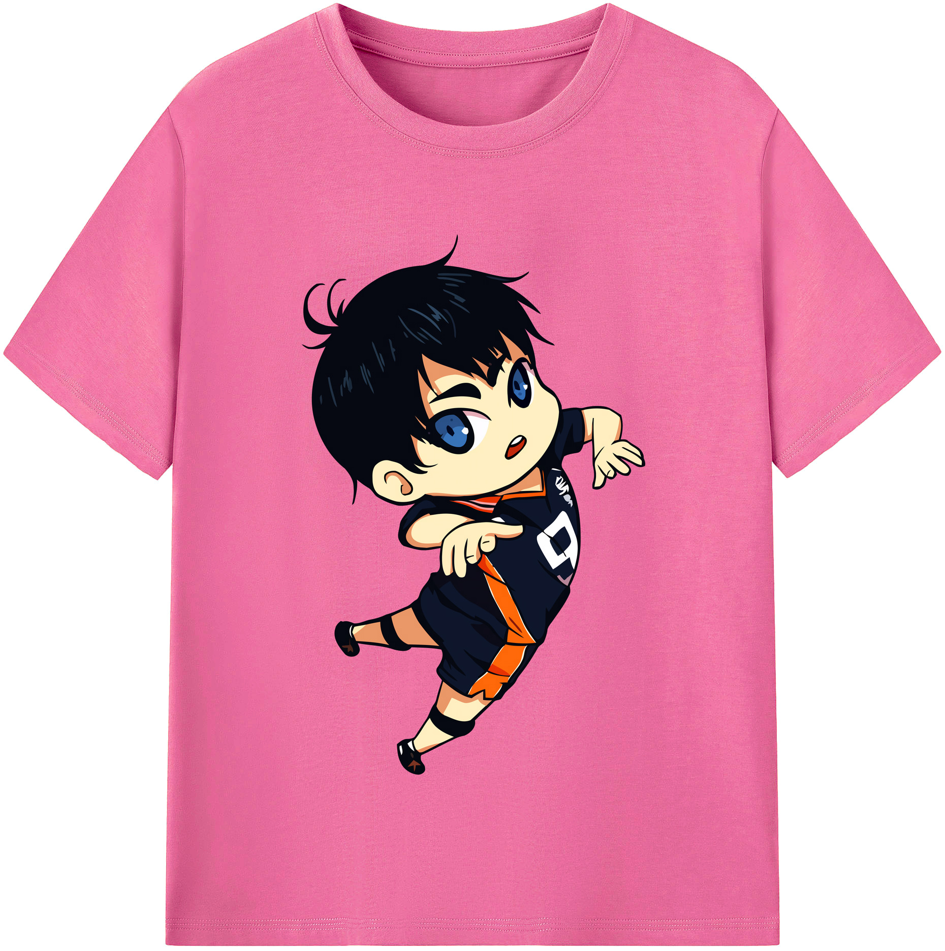 （画像用） ハイキュー!! Haikyu!! レディースカジュアルプリントTシャツ（綿100％）